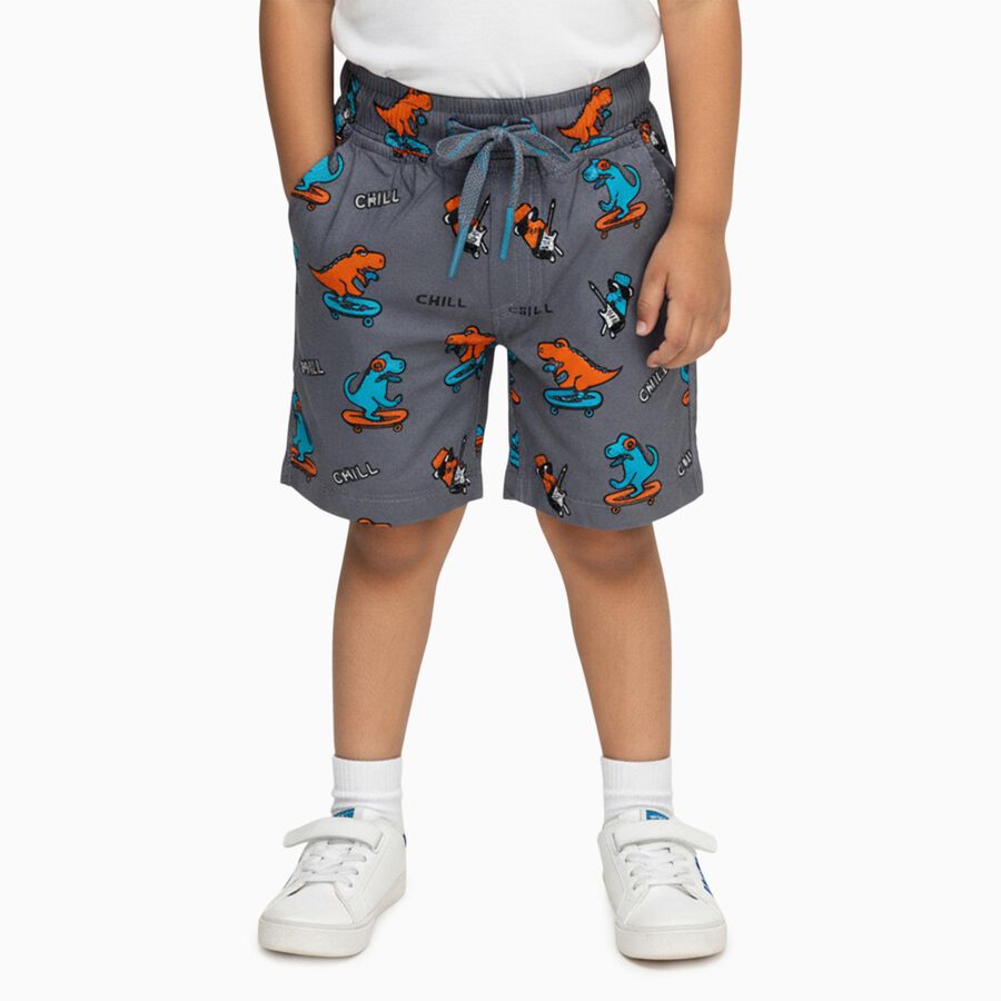 Boys' Bermuda, Light Grey, large image number null