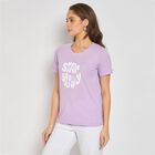 Ladies' Round Neck T-Shirt, लाइलेक, small image number null