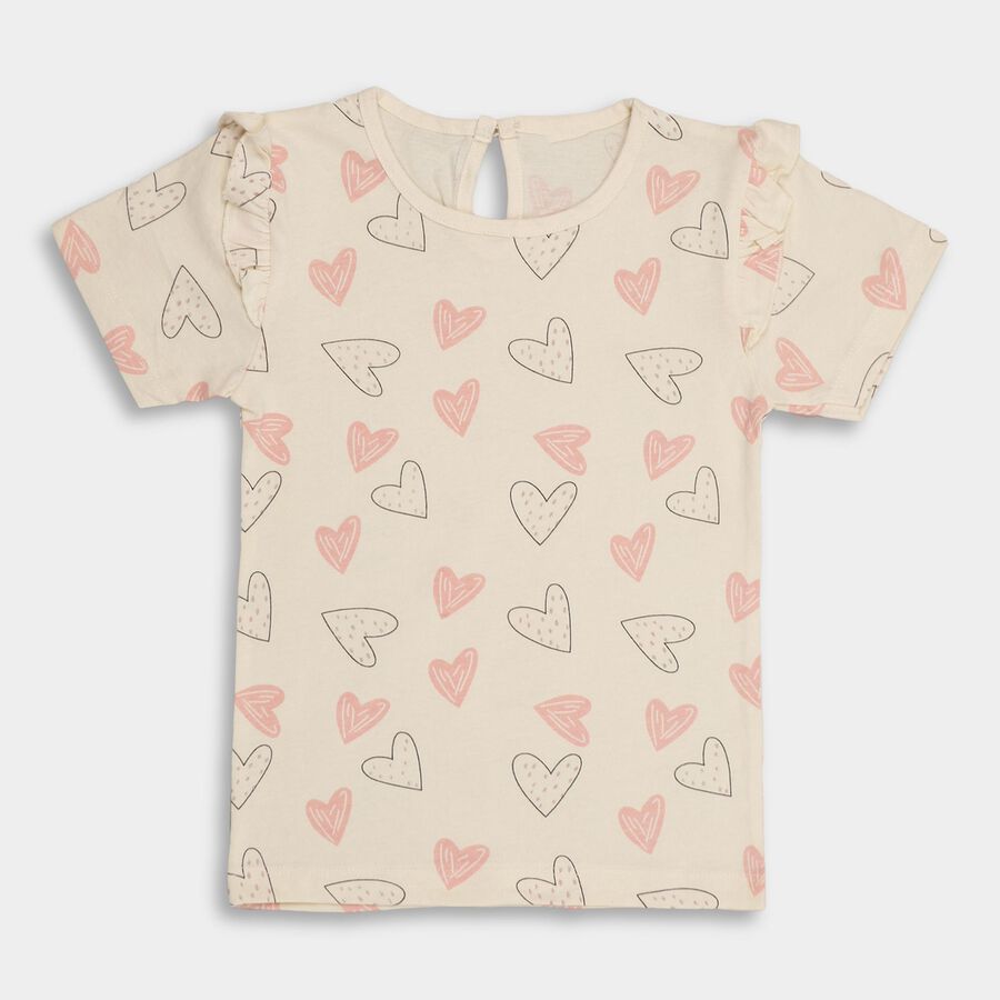 Infant Girls' 100% Cotton Short Set, गुलाबी, large image number null