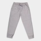 Boys' 100% Cotton Trousers, Light Grey, small image number null
