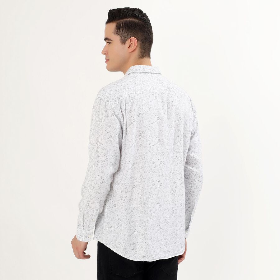 Men's 100% Cotton Casual Shirt, White, large image number null