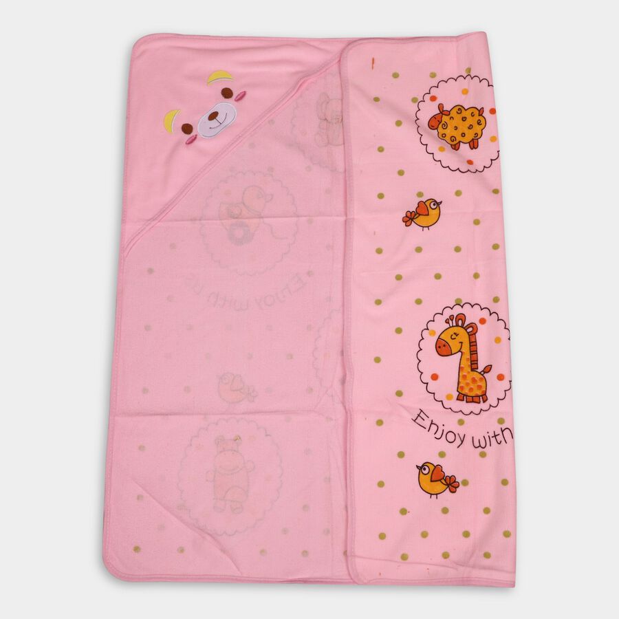 Infants' 100% Cotton Towel, Pink, large image number null