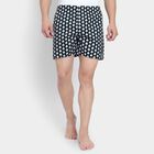 Men's 100% Cotton Boxers , Navy Blue, small