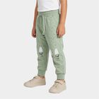 Infants Mint Green Jogger Polka Dot Printed Pyjama, Light Green, small