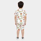 Boys' Night Suit, सफ़ेद, small