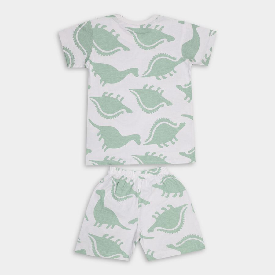 Boys' 100% Cotton Suit Night, White, large image number null