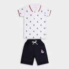 Boys' 100% Cotton Knit Baba Suit , White, small image number null