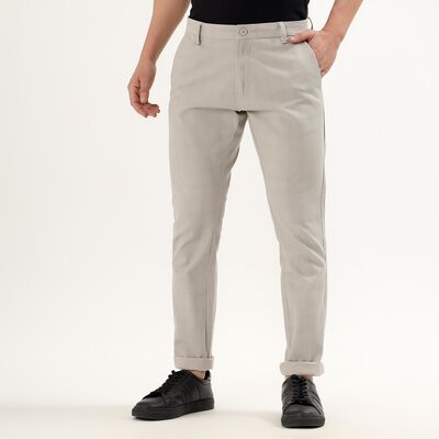 Men's Cross Pocket Slim Fit Casual Trousers