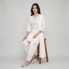 Women's Off White Embroidered Ethnic Set, Off White, small