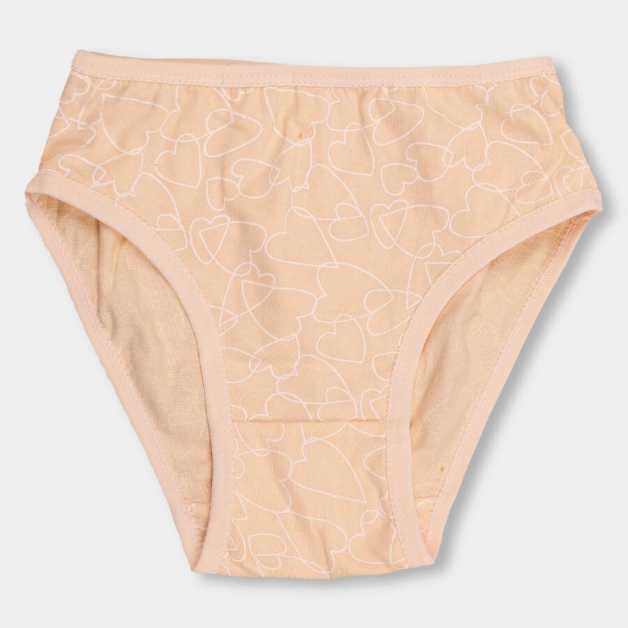 Girls' 100% Cotton Panty , Peach, large image number null