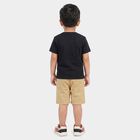 Boys Navy Blue Cotton Round Neck Graphic Print Baba Suit, नेवी ब्लू, small