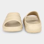 Men's Beige Slip-On Slide Sandals, Beige, small
