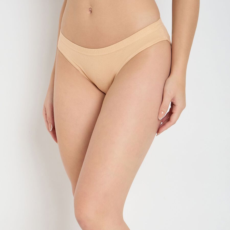 Ladies' 100% Cotton Panty , खाकी, large image number null