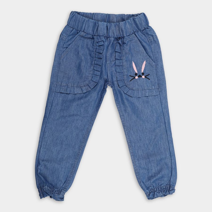 Girl's Jeans, Mid Blue, large image number null