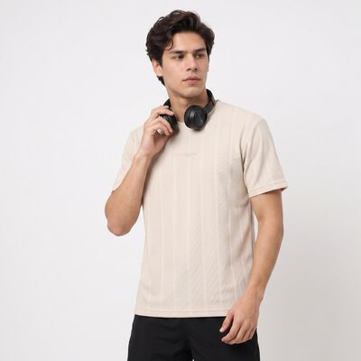 Men's Grey Crew Neck Regular T-Shirt