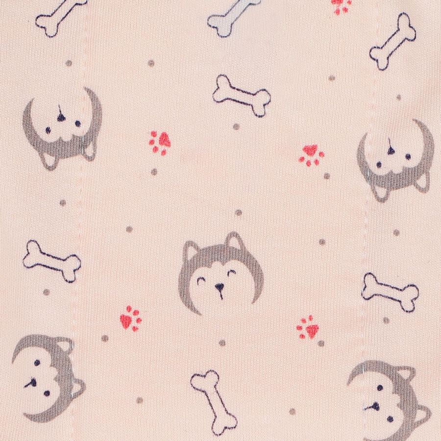 Infants' Peach Printed Langot, पीच, large