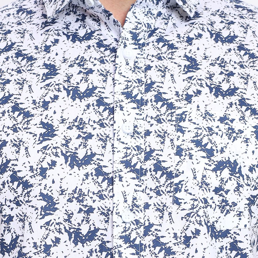 Men's 100% Cotton Casual Shirt , White, large image number null
