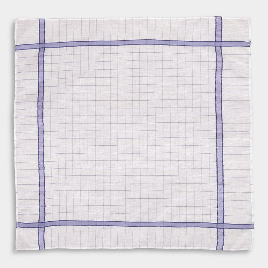 Men's Bright White Classic Handkerchief Pack, Light Blue, large