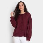 Solid Full Sleeve Shirt, Wine, small image number null