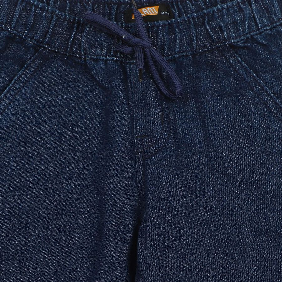 Boys Blue Regular Fit Classic Jeans, Dark Blue, large