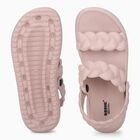Women's Pink Braided Strap Slip-On Slippers, Pink, small