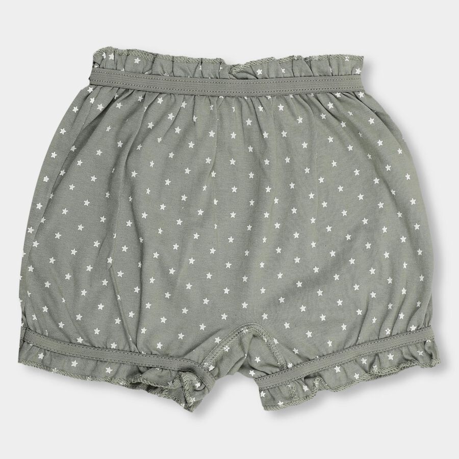 Girls' 100% Cotton Bloomer , हल्का हरा, large image number null
