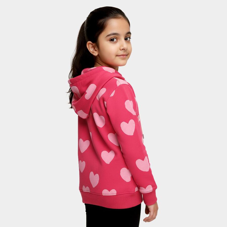 Girls' Sweatshirt, Fuchsia, large image number null