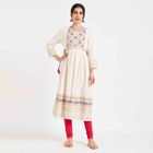 Printed Kurta, Off White, small image number null