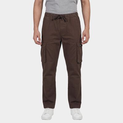 Men's Brown Slim Fit Casual Trousers