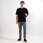 Men's Slim Fit Casual Trousers , हल्का नीला, small image number null