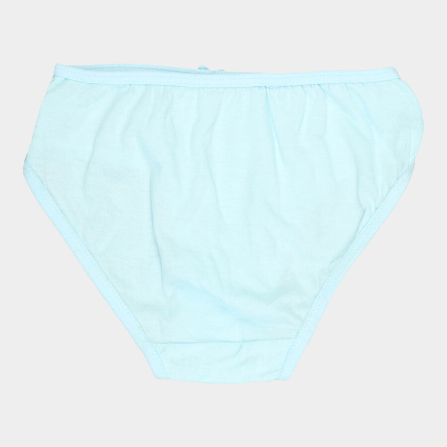 Girls Cotton Solid Panty, Light Blue, large image number null