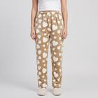 Women's Light Grey Regular Fit Heart Printed Pyjama, हल्का ग्रे, small