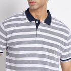 Men's Collared Half Sleeves T-Shirt, सफ़ेद, small image number null
