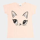 Girls Cotton T-Shirt, Light Pink, small image number null