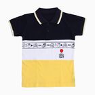 Boys Deep Midnight Navy Blue Cotton Crew Neck Casual Half Sleeve T-Shirt, नेवी ब्लू, small