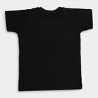 Boys' Half Sleeves T-Shirt, काला, small image number null