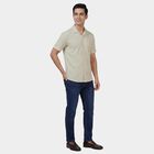 Men's White Classic Casual Shirt, White, small