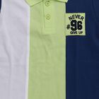 Boys Navy Blue Cotton Polo Collar Preppy T-Shirt, नेवी ब्लू, small