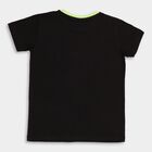Boys' Half Sleeves T-Shirt , काला, small image number null