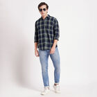Cotton Checks Casual Shirt, गहरा हरा, small image number null