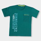 Boys' 100% Cotton Half Sleeves T-Shirt , Dark Green, small image number null