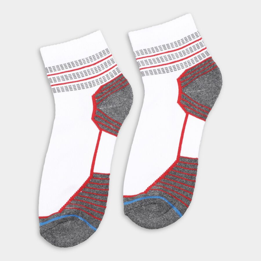 Men's Socks (Pack of 3), मिश्रित हल्का ग्रे, large image number null