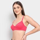 Ladies' 100% Cotton Bra , मूँगा (कोरल), small image number null