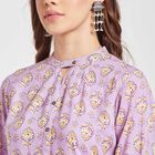 All Over Print Kurta, लाइलेक, small image number null