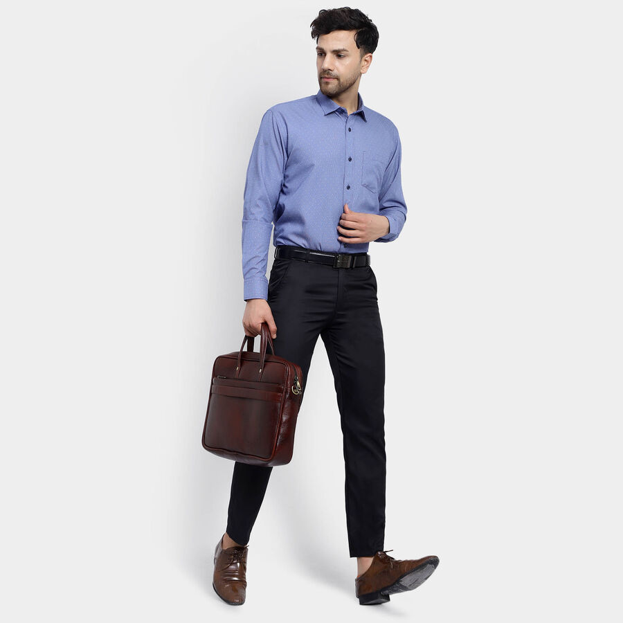 Solid Formal Shirt, Navy Blue, large image number null