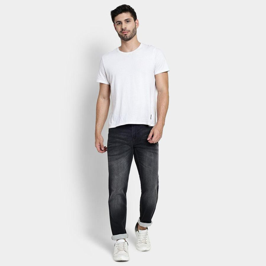 Men's Slim Fit Jeans , Light Grey, large image number null