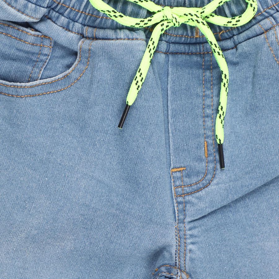Boys' Light Blue Slim Fit Basic Wash Jeans, Light Blue, large image number null