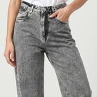Women's Grey Washed Jeans, Light Grey, small