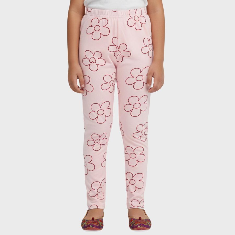 Girls' Pyjama, हल्का गुलाबी, large