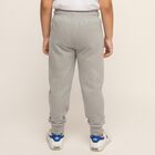 Boys' Light Grey Dinosaur Printed Cotton Blend Pyjama, Melange Light Grey, small image number null